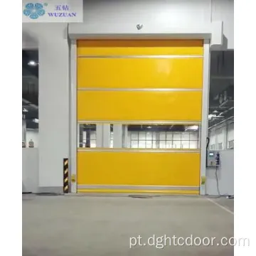 Porta de alta velocidade em PVC para garagem